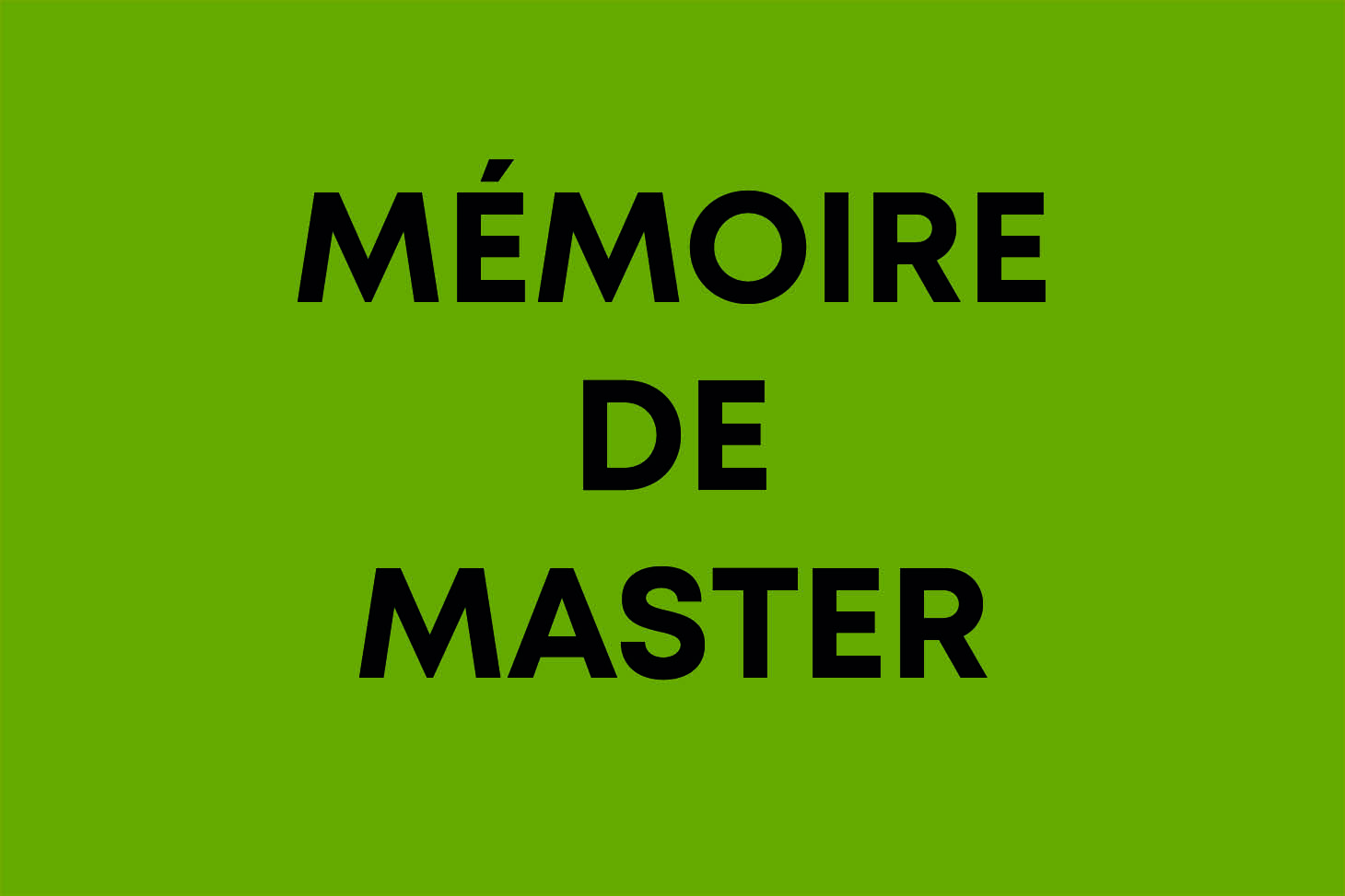 memoire master