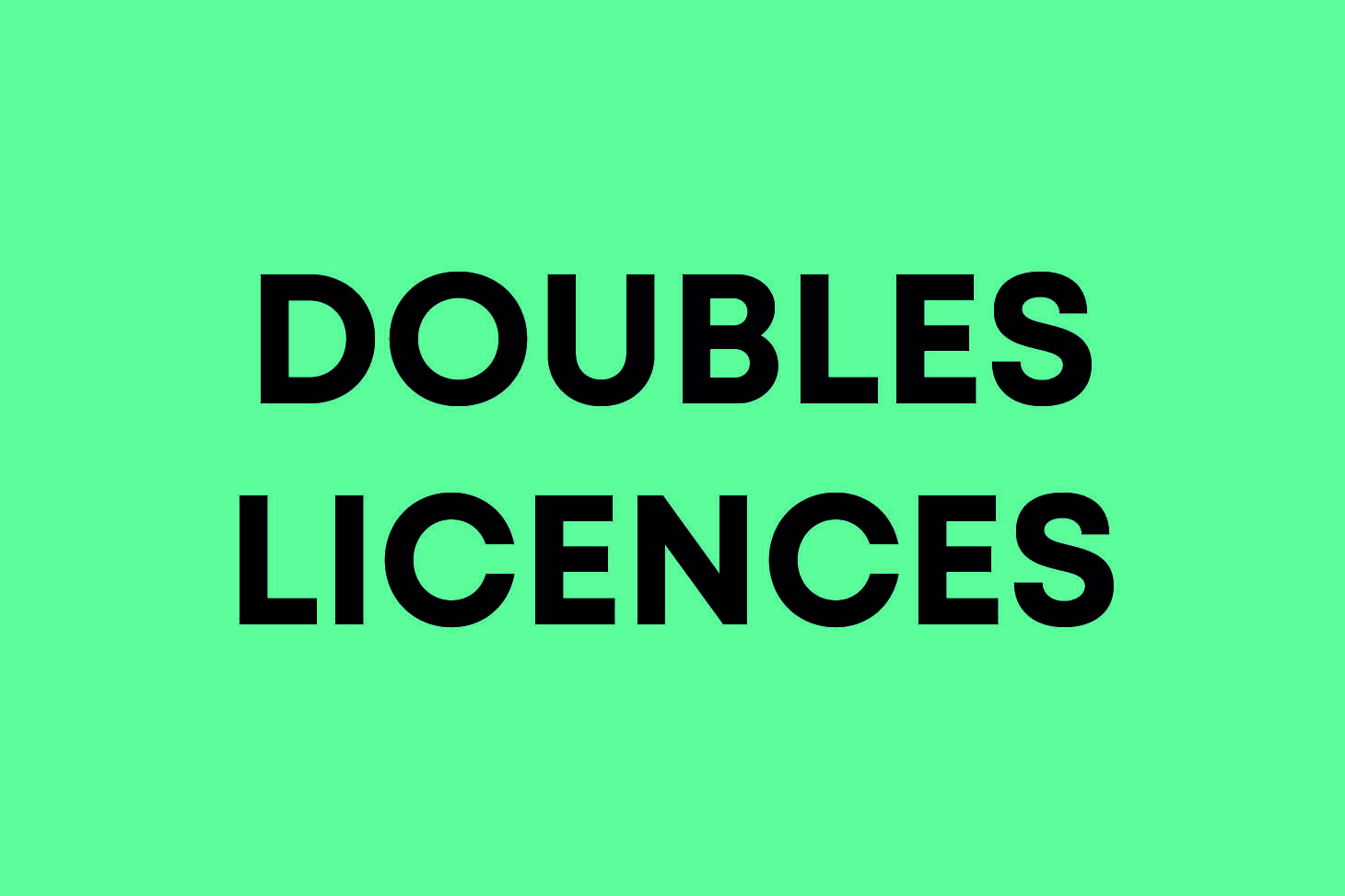 doubles licences ARSH
