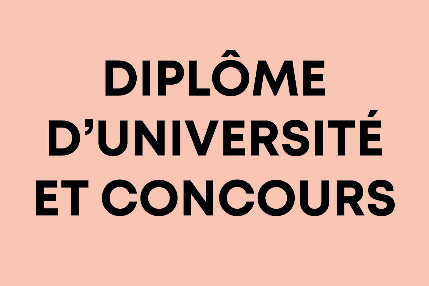 DU et concours