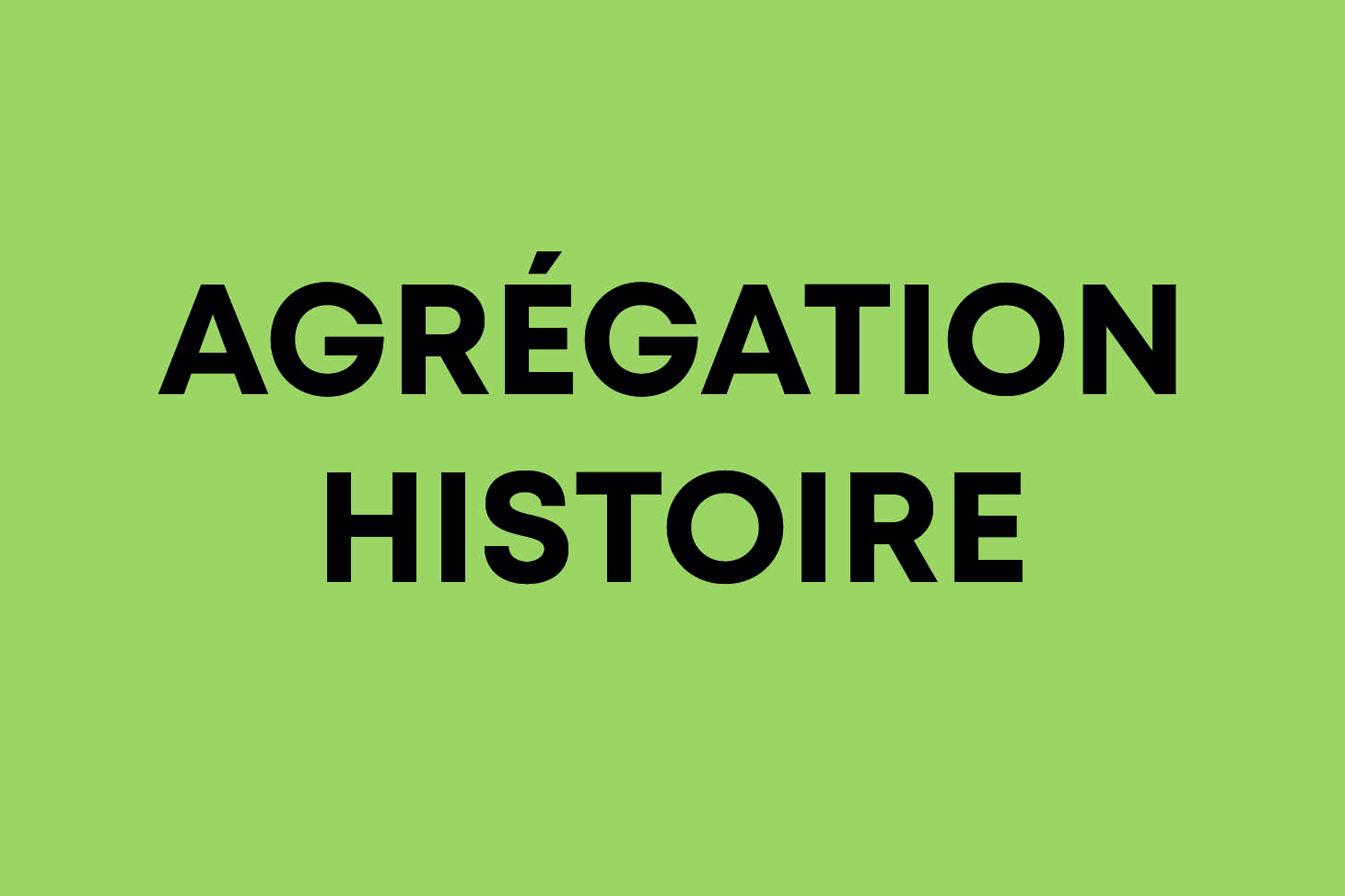 Agrégation histoire